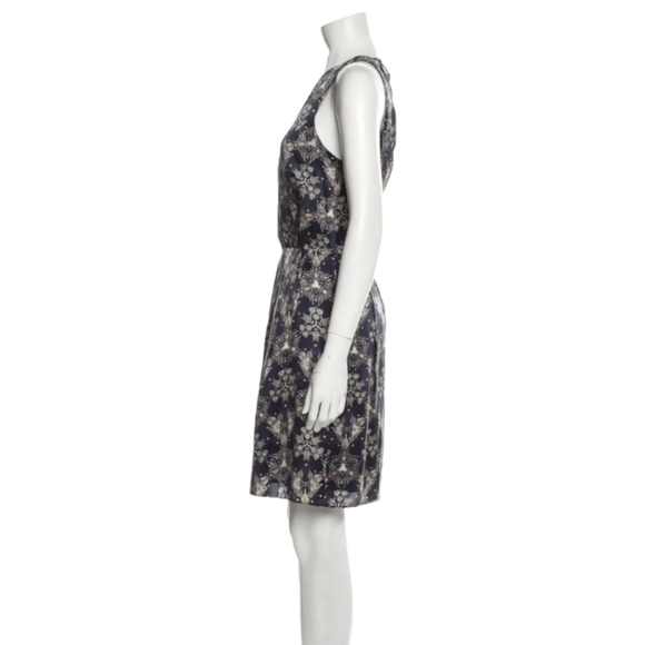 Rebecca Taylor Metallic Grey Kaleidescope Mini Dress - Picture 3 of 7